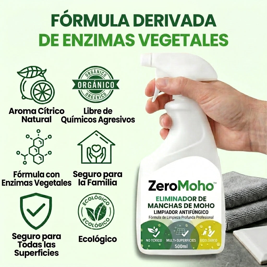 ZeroMoho -Removedor de moho | Paredes más limpias, frescas y protegidas en minutos.